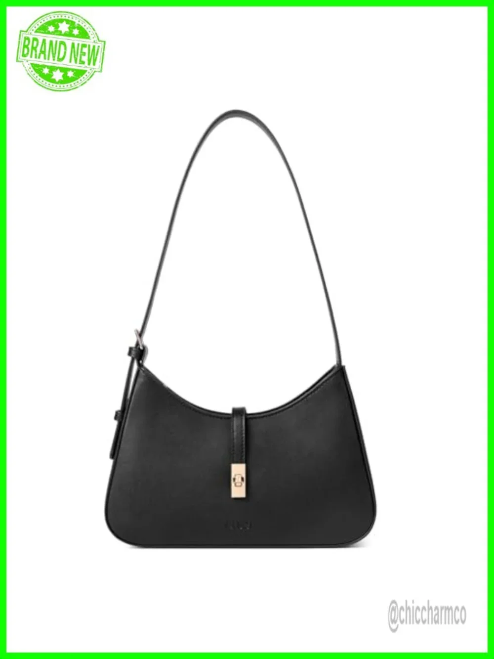 Vegan Leather Hobo Shoulder Bag Crossbody Purse with Adjustable Strap